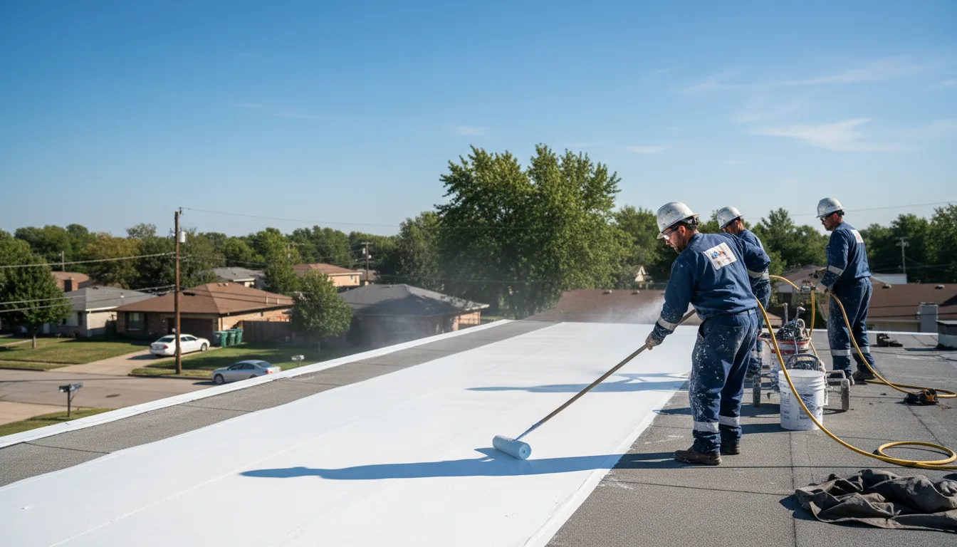 Commercial roof coating in Greens Fork, IN near me